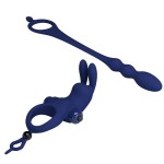 PRETTY LOVE - AYAD RabbIT VIBRATTOR RING PLUG BLUE